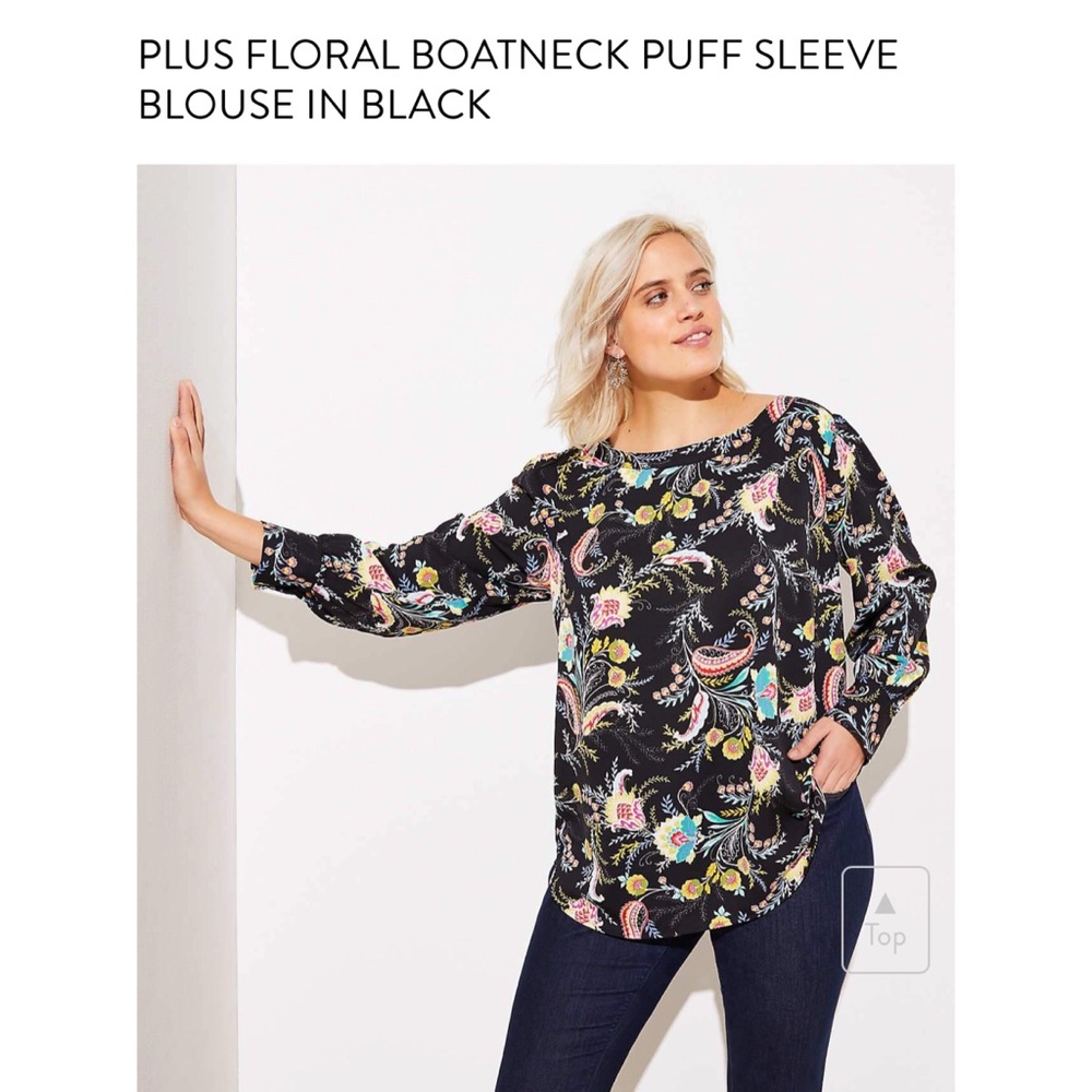NWT Floral Loft Blouse - Plus size 16
